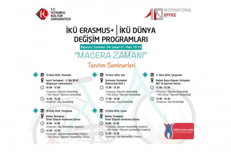 İKÜ Erasmus+ Öğrenci Öğrenim Hareketliliği ve Özel Değişim Programı Tanıtım Seminerleri